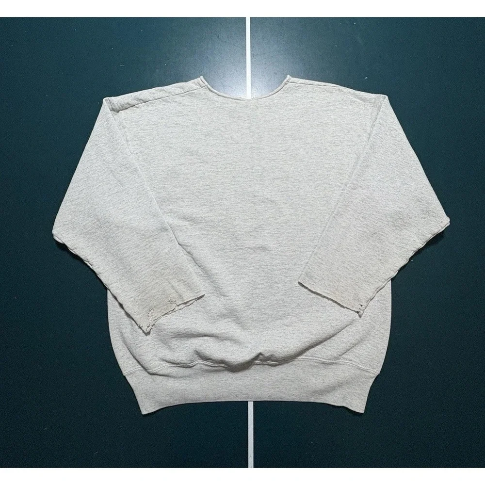 Vintage Michigan Wolverines Football Crewneck Sweatshirt Mens Large Gray 90s USA - Picture 15 of 16